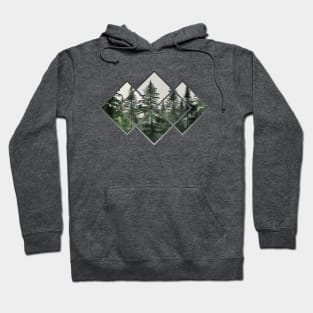 Geometric Trees Nature Forest Outdoor Graphic for Men Hoodie